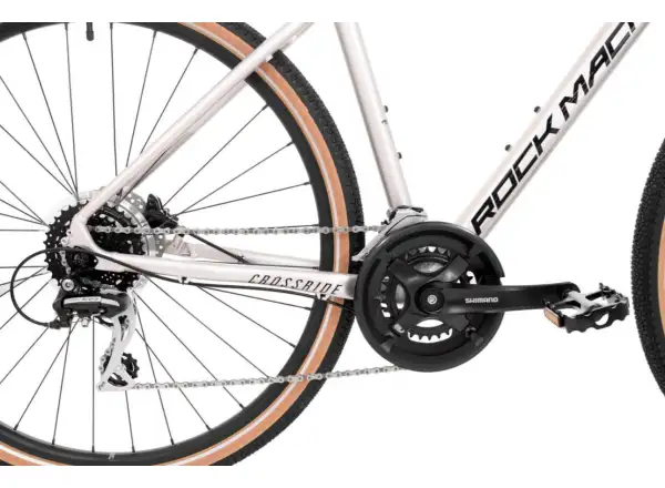 Rock Machine CrossRide 300 gloss silver/black rower trekingowy
