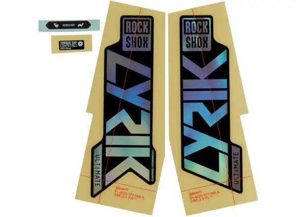 Rock Shox Decal Lyrik Ultimate 27,5"/29" Gloss raibow/gloss black