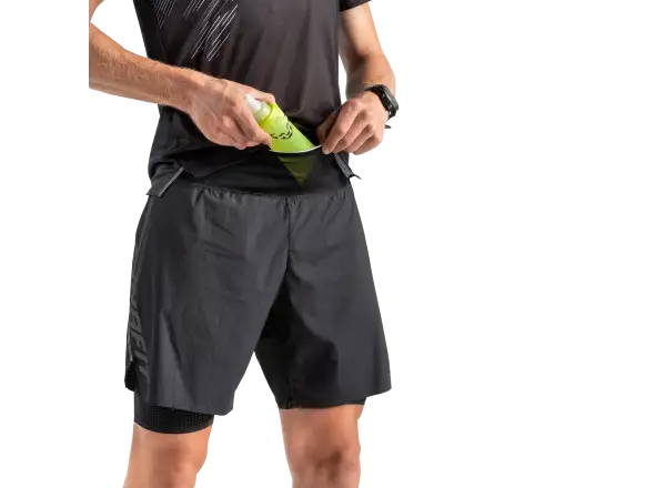 Dynafit DNA Ultra 2v1 męskie szorty do biegania Black Out