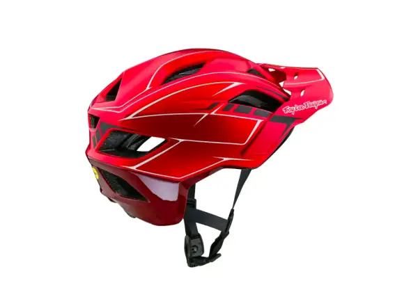 Troy Lee Designs Flowline SE Mips kask Pinstripe Red