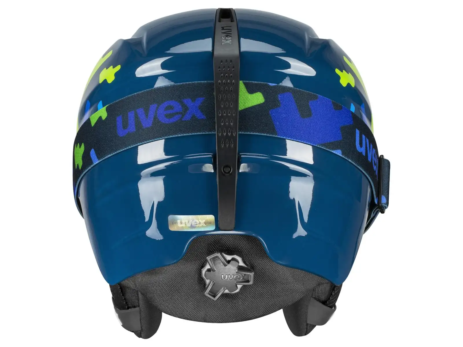 Uvex Viti zestaw kask narciarski i gogle blue puzzle