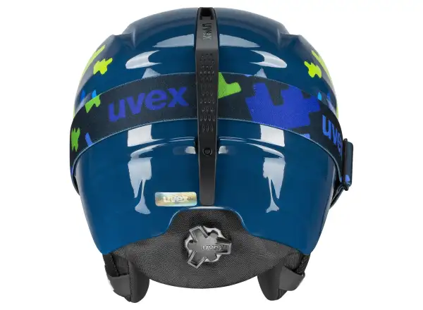 Uvex Viti zestaw kask narciarski i gogle blue puzzle