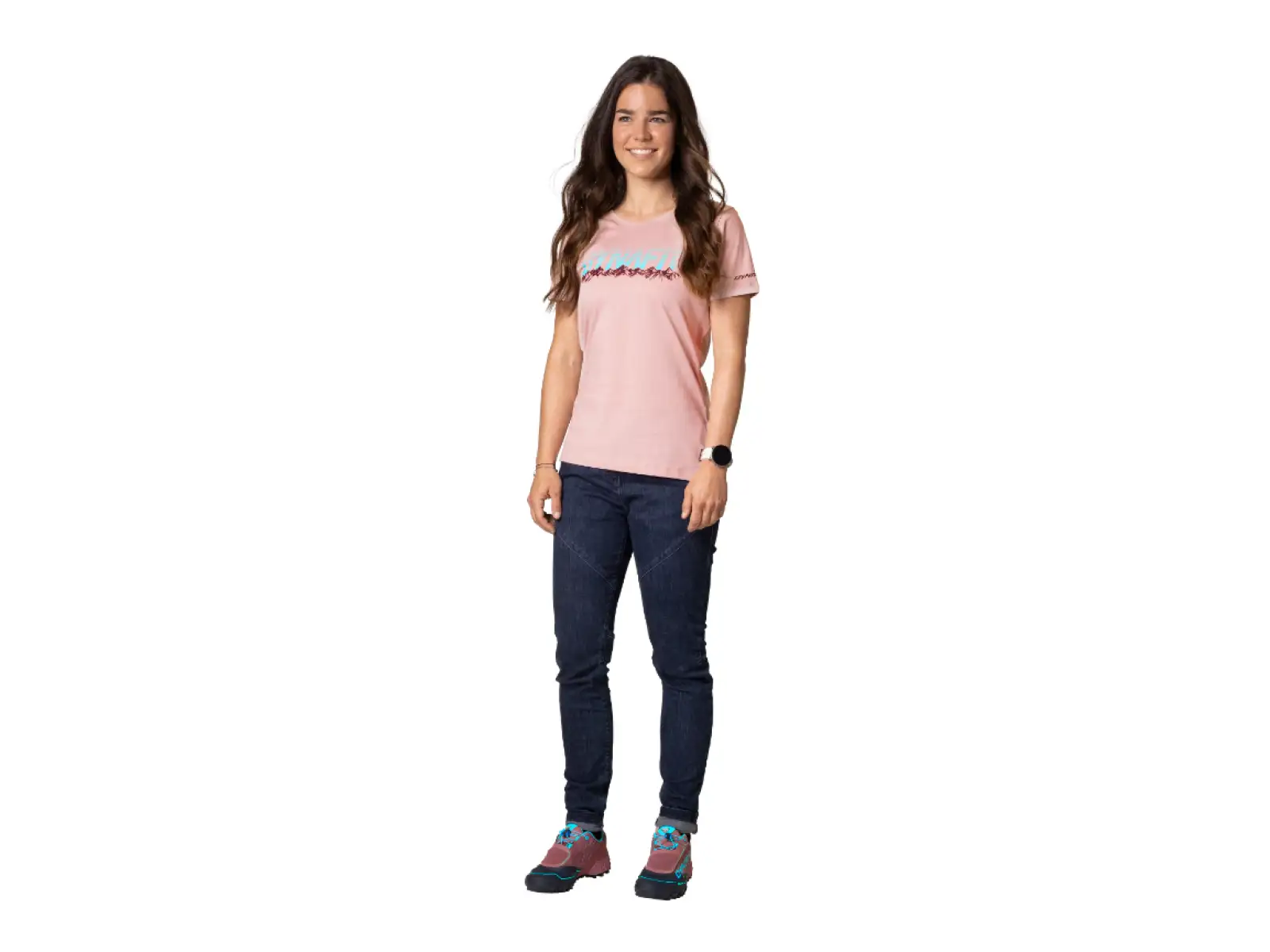 Dynafit Graphic Cotton damski t-shirt z krótkim rękawem Pale Rose/Range