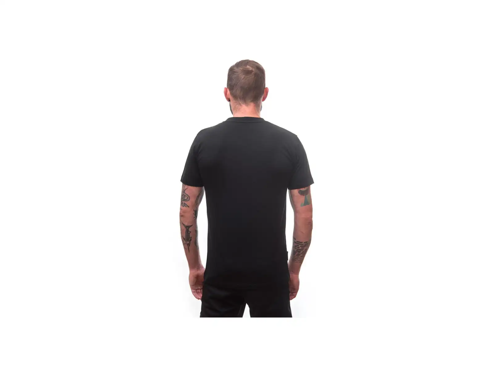 Sensor Merino Active PT Van Life męska koszulka krótki rękaw czarna