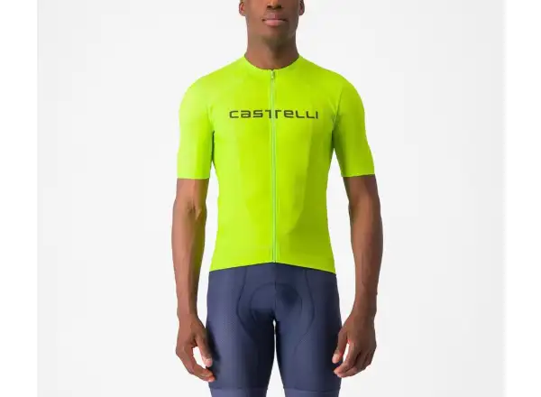 Castelli Elements męska koszulka krótki rękaw Electric Lime