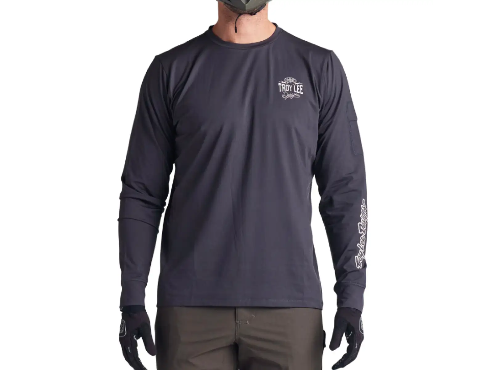 Troy Lee Designs Ruckus Ride Tee męska koszulka długi rękaw Bolts Carbon