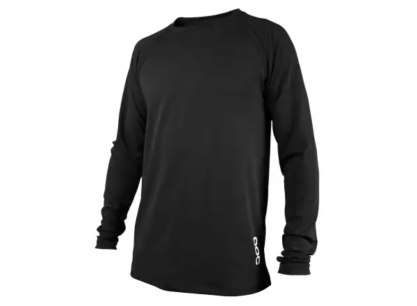 POC Essential DH męska koszulka z długim rękawem Carbon Black