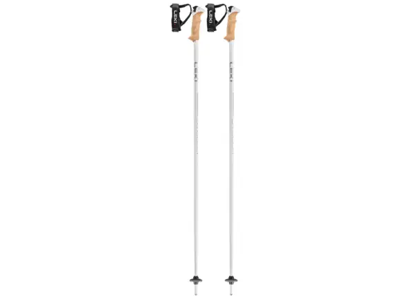 Leki Stella S kijki zjazdowe White/Silver/Whitegold