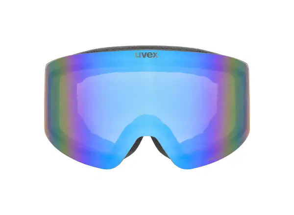 Uvex Provoque FM gogle narciarskie black matt/blue - green