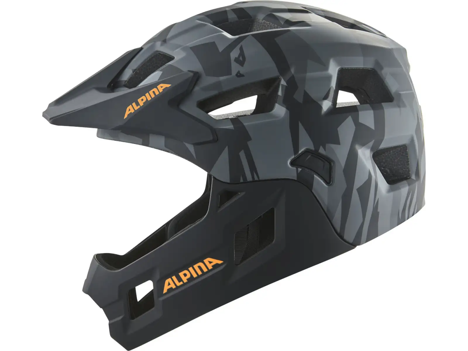 Alpina Rupi dziecięcy kask Black/Camo Orange Matt