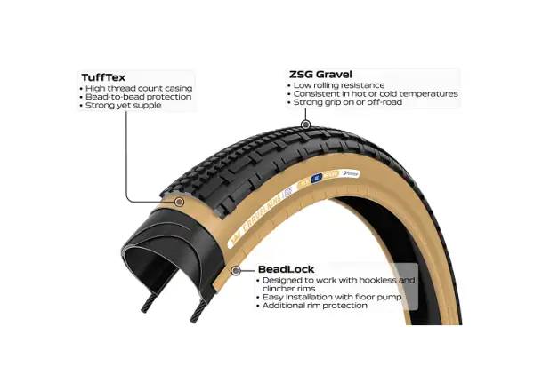 Panaracer GravelKing SK B2 35-622 gravel opona kevlar