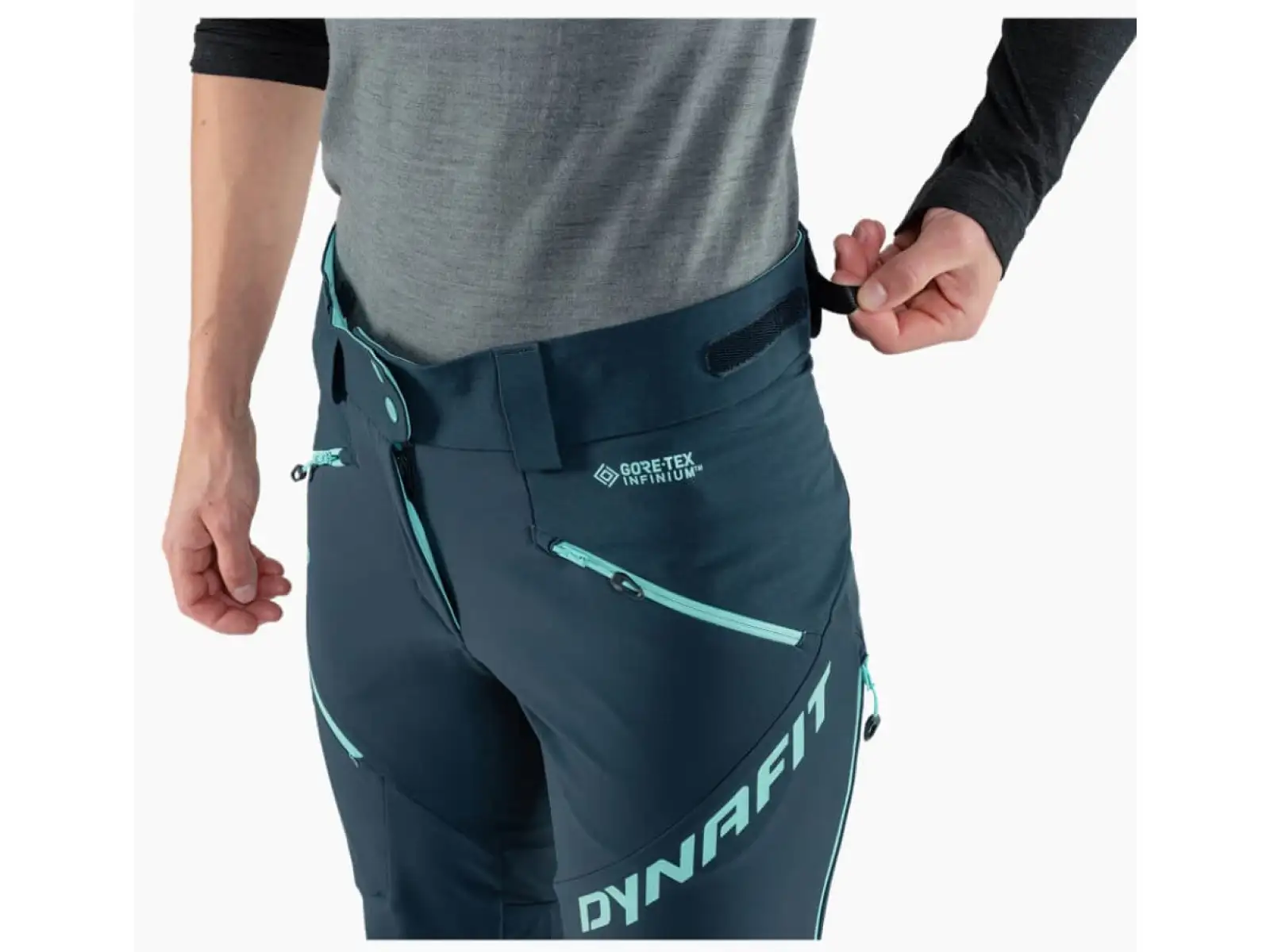 Dynafit Radical Infinium Hybrid damskie spodnie Blueberry/Marine Blue