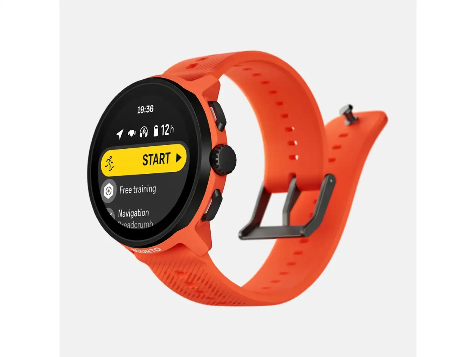 Suunto Run inteligentny zegarek silikonowy pasek Coral Orange