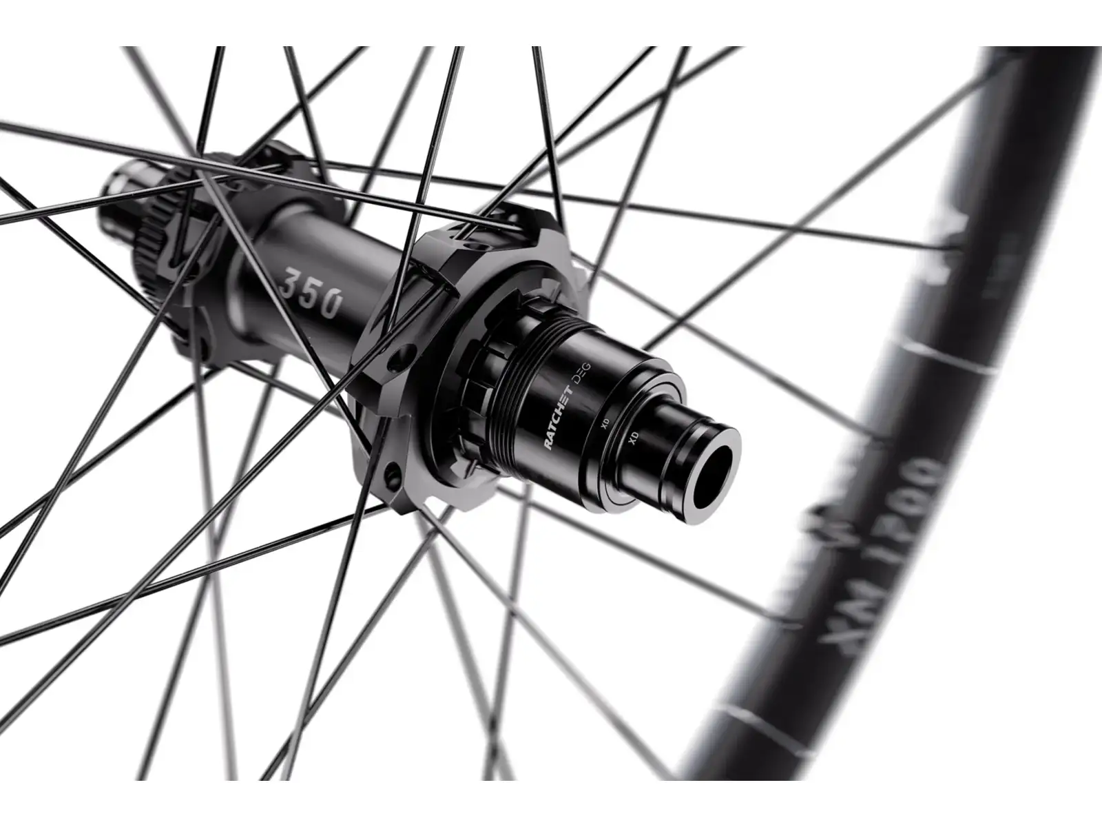 DT Swiss XM 1700 Spline 30 DB Black Center Lock 12/148 tylne koło - Niezapakowane
