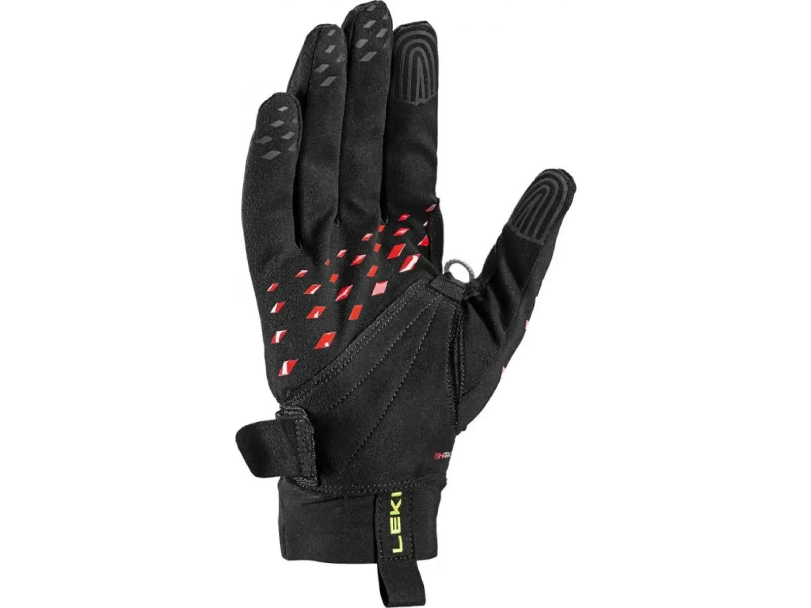 Leki Ultra Trail Storm Shark rękawice do biegania Black/Red/Neon Yellow