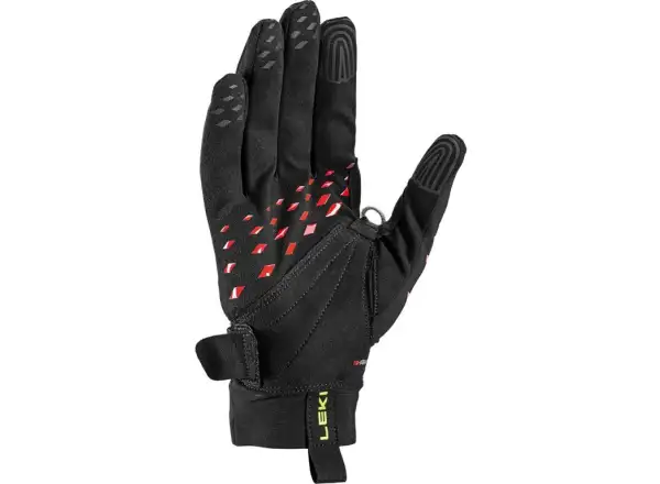 Leki Ultra Trail Storm Shark rękawice do biegania Black/Red/Neon Yellow