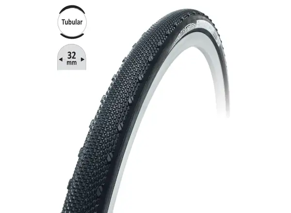 Tufo Flexus Dry Plus przełajowa opona czarna 622x32mm
