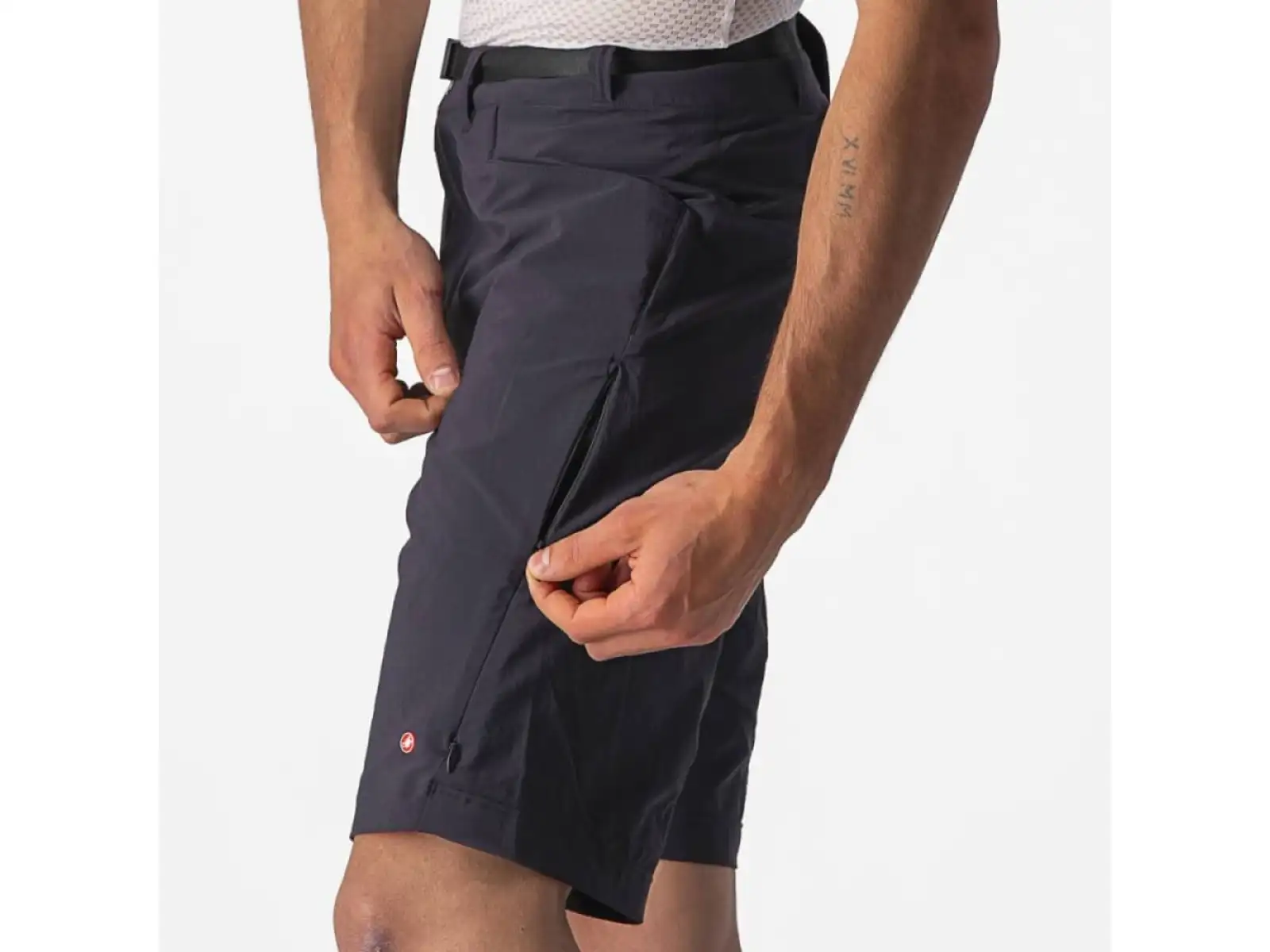 Castelli Unlimited Trail męskie luźne spodenki bez wkładki czarna