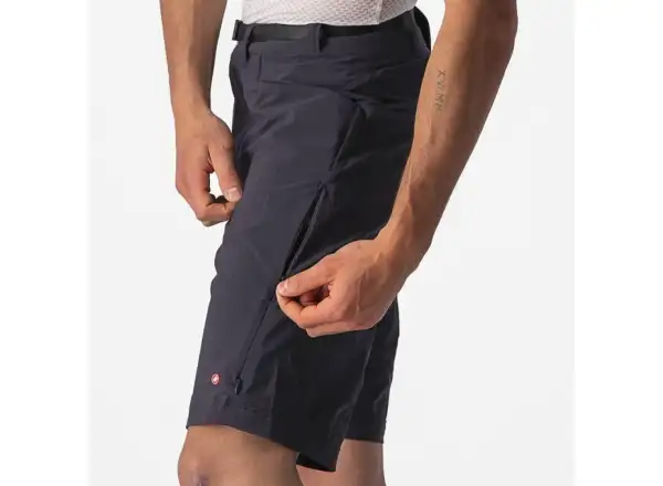 Castelli Unlimited Trail męskie luźne spodenki bez wkładki czarna