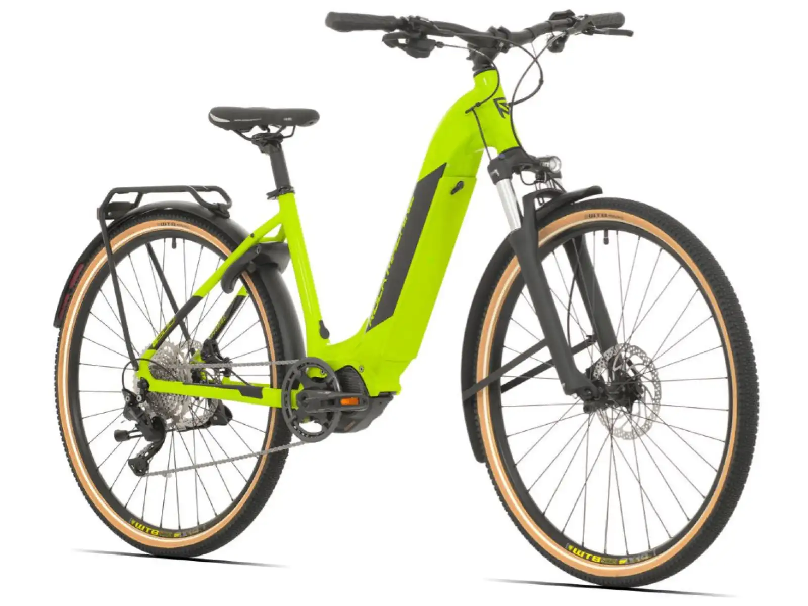Rock Machine Crossride INT e500 Touring rower elektryczny Gloss Radioactive Yellow / Black