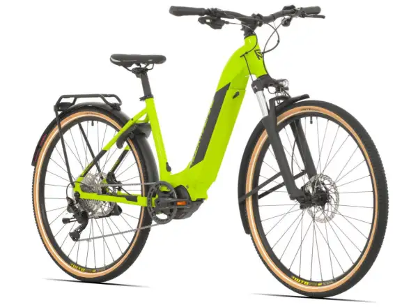 Rock Machine Crossride INT e500 Touring rower elektryczny Gloss Radioactive Yellow / Black