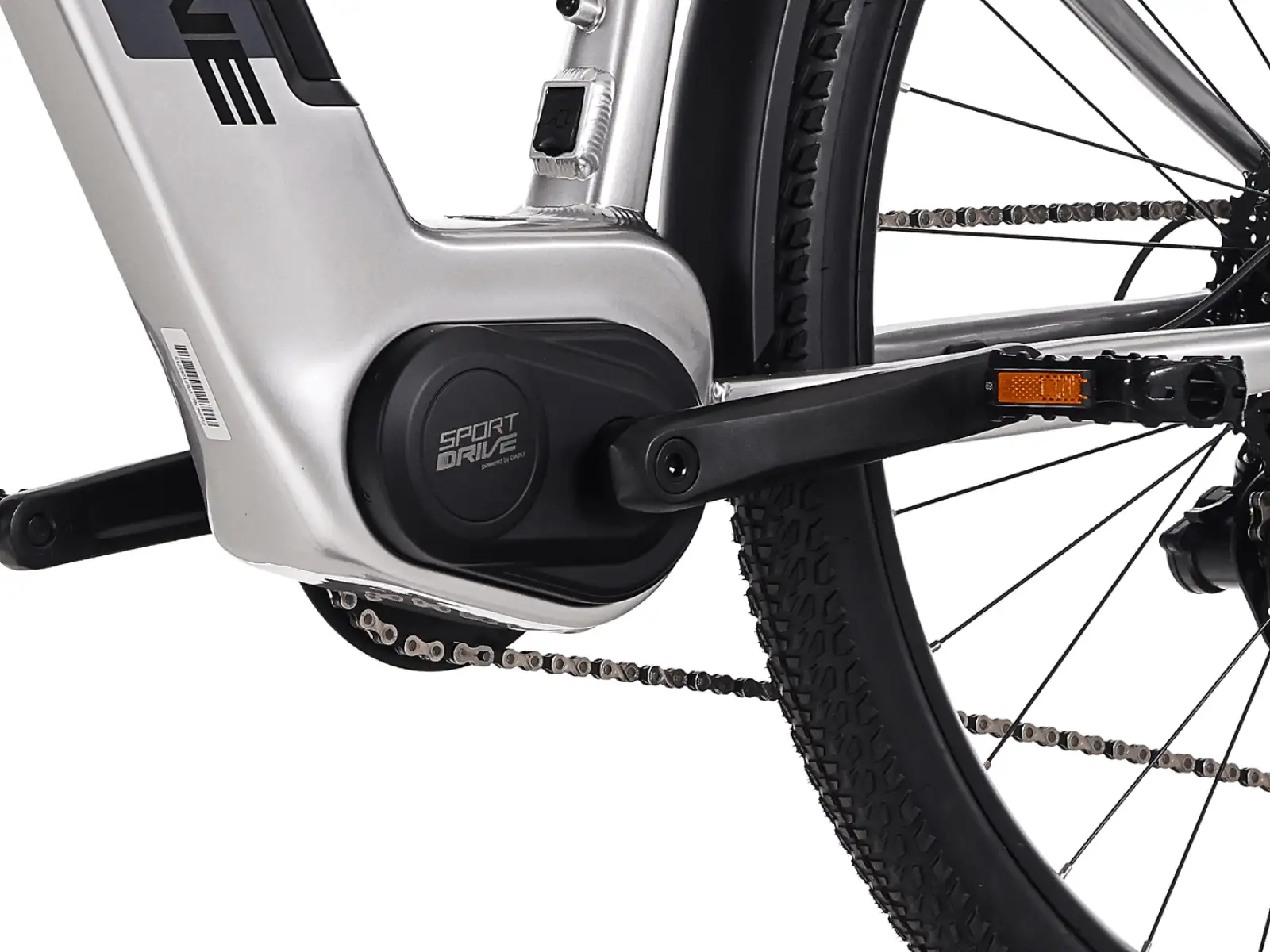 Rock Machine eSTORM 70 TOUR górski rower elektryczny Gloss Silver/Black/Grey