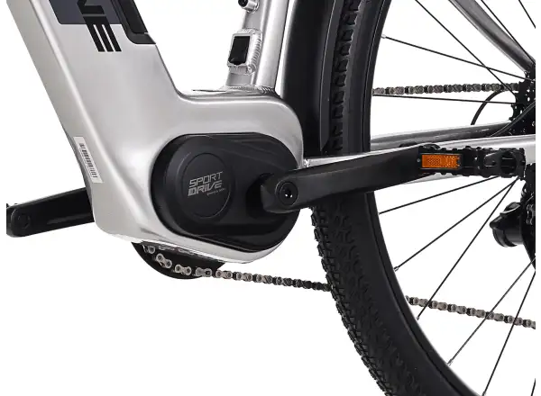Rock Machine eSTORM 70 TOUR górski rower elektryczny Gloss Silver/Black/Grey