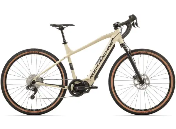 Rock Machine Gravelride e700 Di2 gravel rower elektryczny Matte Sand/Black