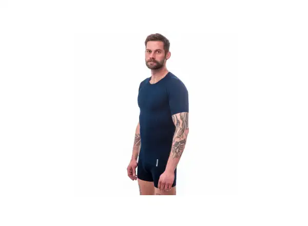 Sensor Coolmax Tech męska koszulka krótki rękaw Deep Blue
