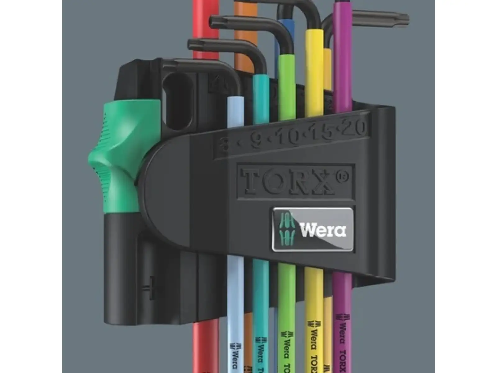 Wera 967/9 TX BO Multicolour 1 klucze TORX L z otworem zestaw 9 szt.