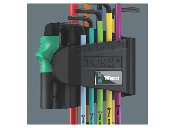 Wera 967/9 TX BO Multicolour 1 klucze TORX L z otworem zestaw 9 szt.