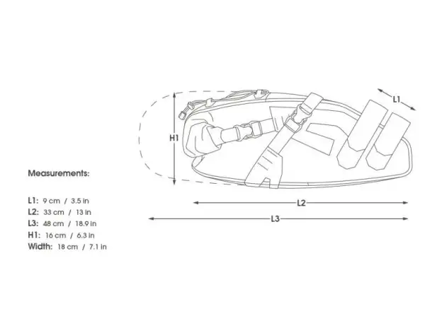 Apidura Expedition saddle pack 14 l torba podsiodłowa