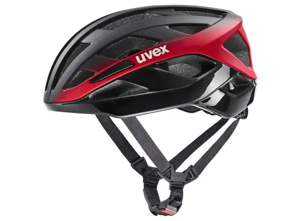 Uvex I-volute kask Black/Red Matt
