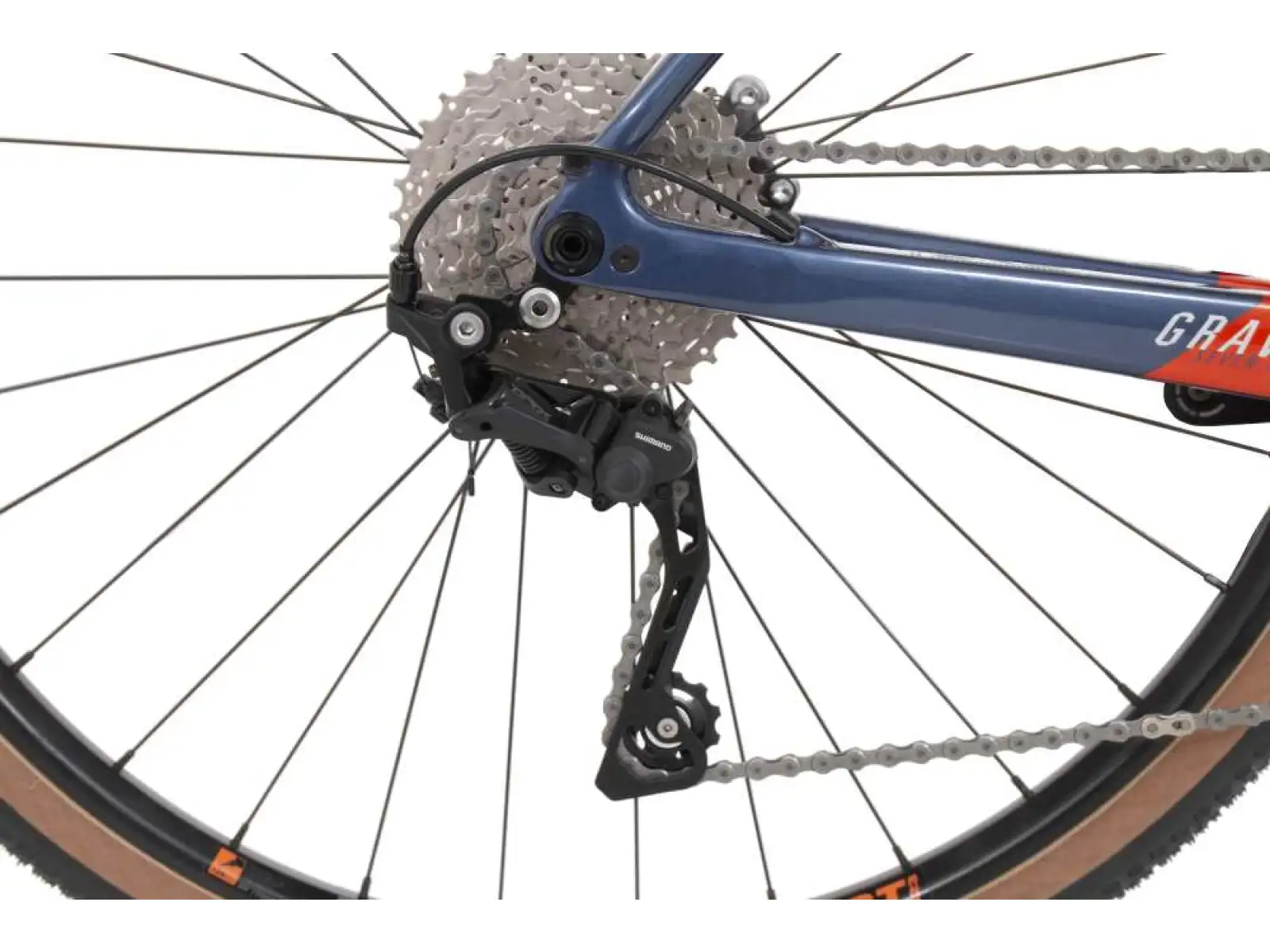 Rock Machine Gravelride CRB 700 gravel rower gloss dark blue/brick orange/silver
