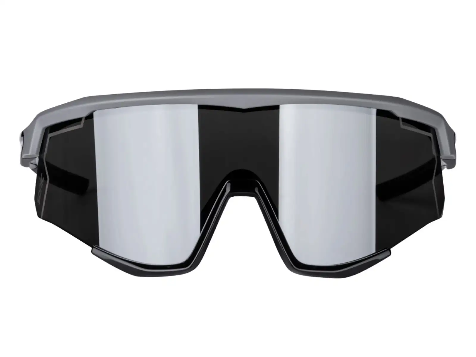 Force Sonic okulary rowerowe szary/czarny, czarne lustrzane szkła