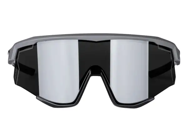 Force Sonic okulary rowerowe szary/czarny, czarne lustrzane szkła