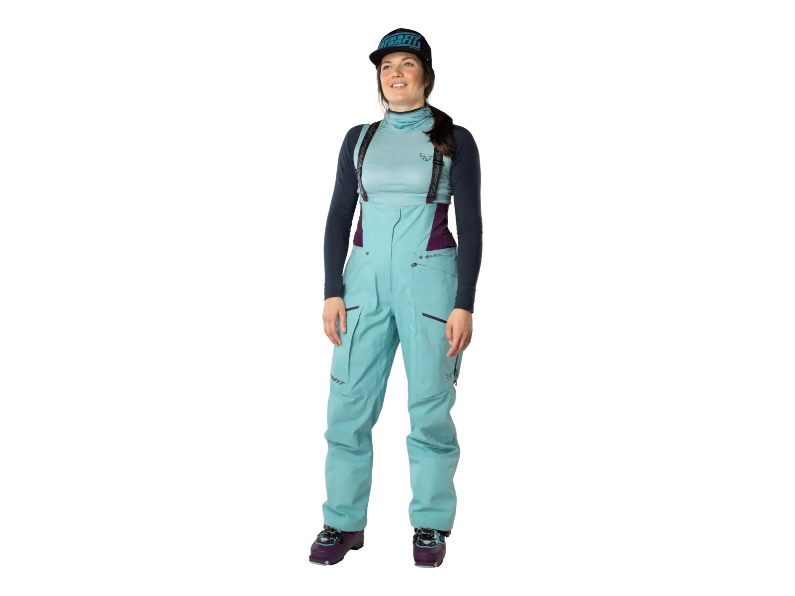 Dynafit Tigard Gore-Tex damskie zimowe spodnie Marine Blue