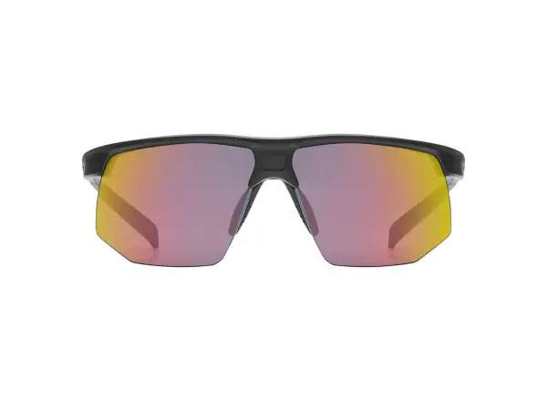 Uvex Aerios Okulary Black Matt / Mir. Red