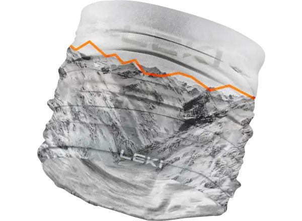 Leki Multiscarf chusta White-black-orange One size