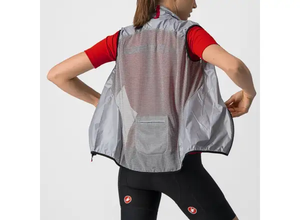 Castelli Aria damska kamizelka Silver Gray
