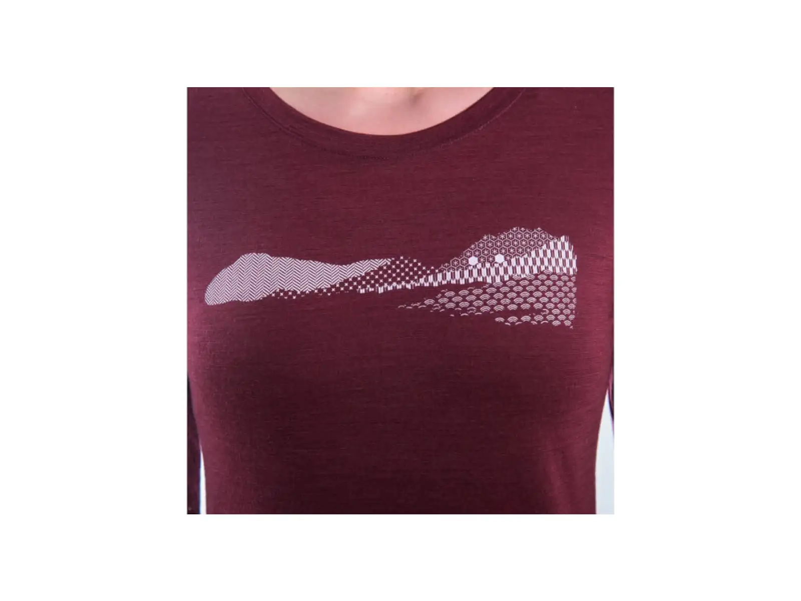 Sensor Merino Air PT Hills damska koszulka długi rękaw Port Red