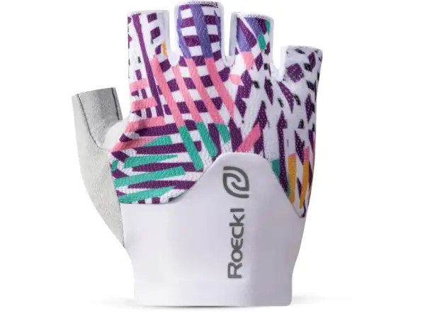 Roeckl Deleni 2 damskie rękawiczki rowerowe White/Multicolor