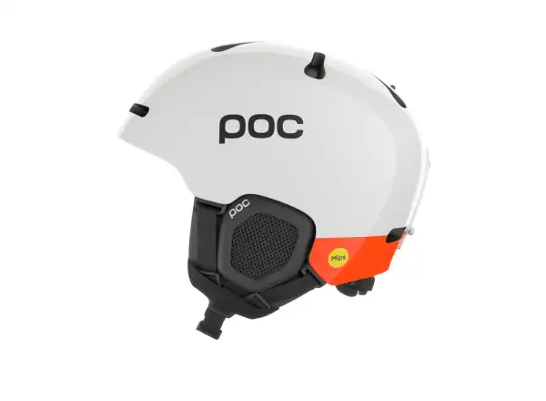 POC Fornix MIPS kask narciarski Hydrogen White/Fluorescent Orange