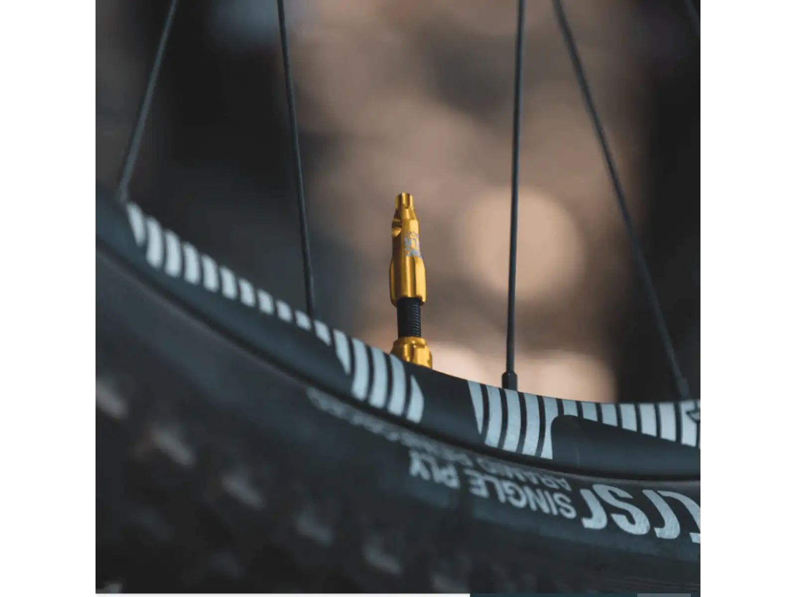 Lezyne CNC TLR Valve zawór bezdętkowy 80 mm złota