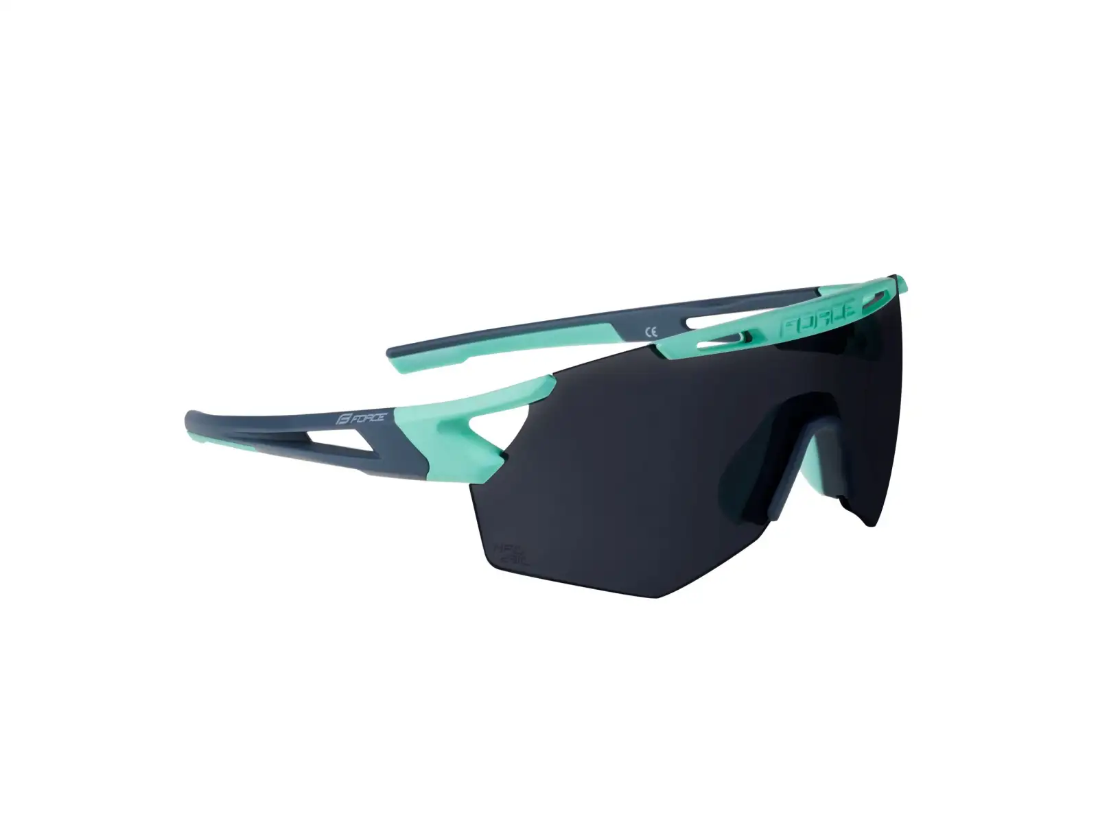 Force Arcade okulary rowerowe Mint-stormy Blue/czarne lustrzane szkła