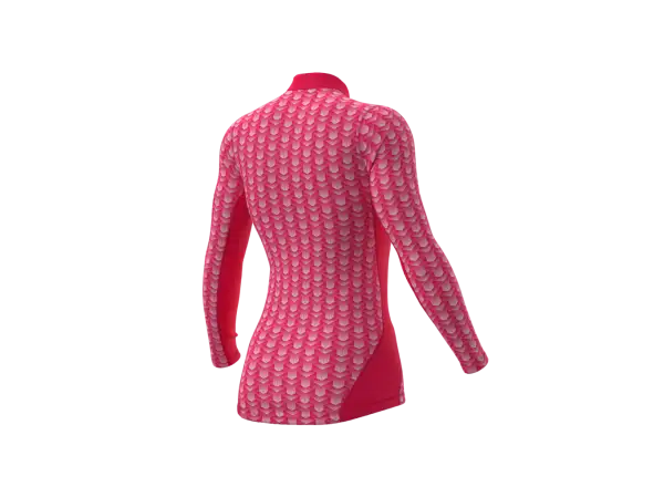 Alé Intimo Cubes damska funkcyjna koszulka długi rękaw strawberry