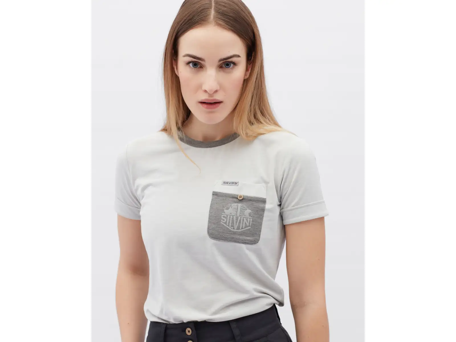 Silvini Calvisia damska koszulka z krótkim rękawem Cloud/Grey