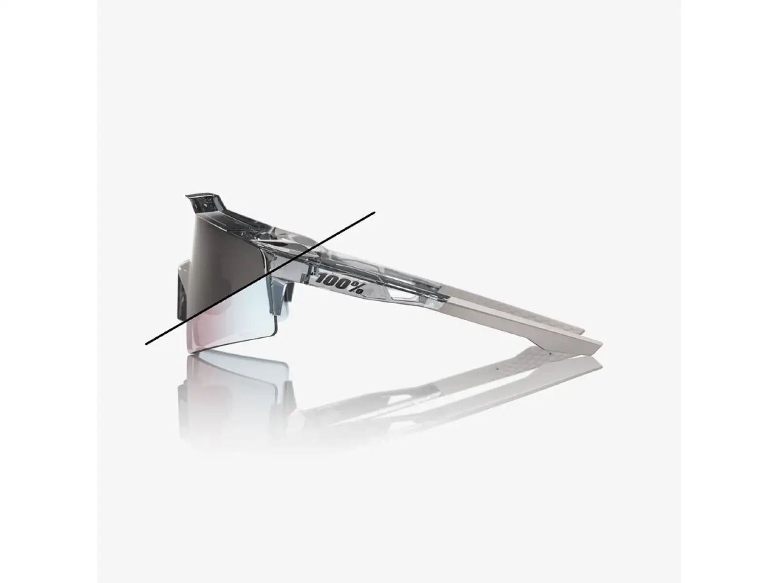 100% Speedcraft SL okulary przeciwsłoneczne Polished Translucent Grey - Rose Gold Photochromic