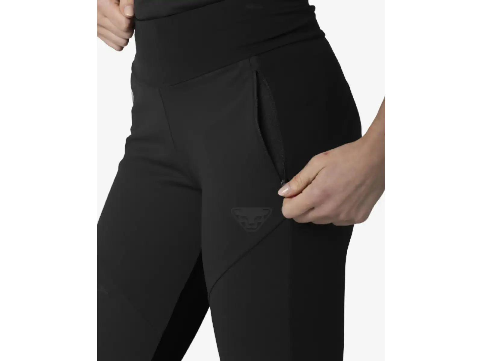 Dynafit Alpine Softshell Hybrid damskie spodnie do biegania Black Out