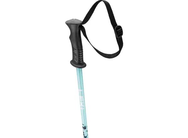 Leki Rider dziecięce kijki narciarskie zjazdowe darkblue-light turquoise-white